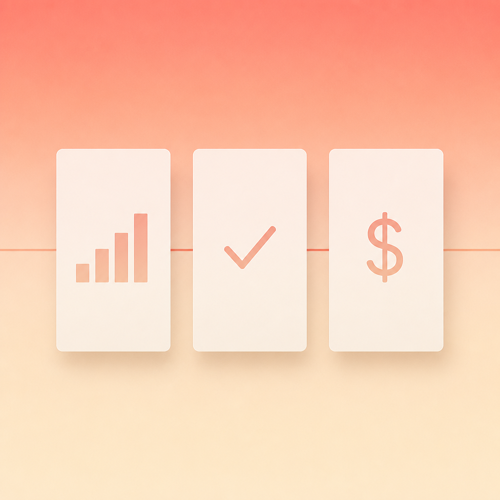 Abstract illustration of three ad platform dashboards being reconciled by an AI system into a single unified view