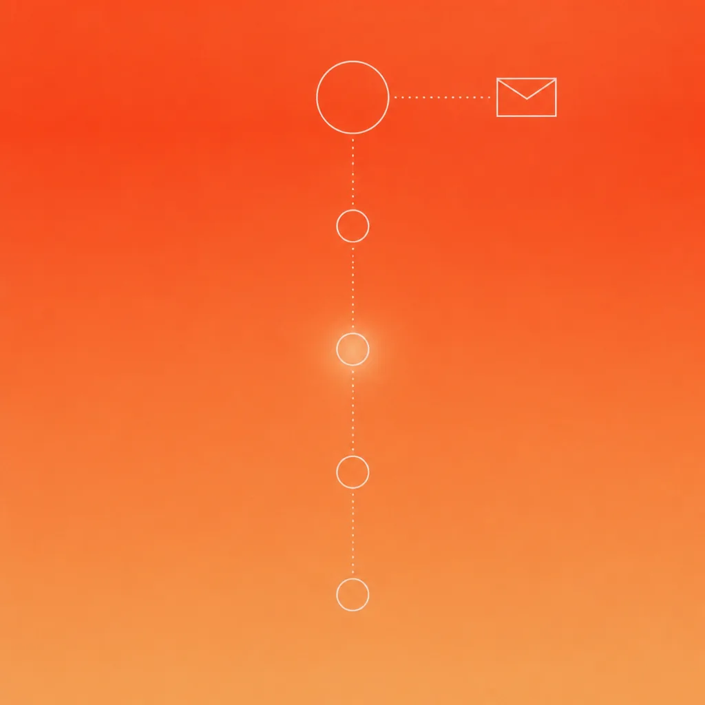 AI customer onboarding email automation first-week sequence illustration