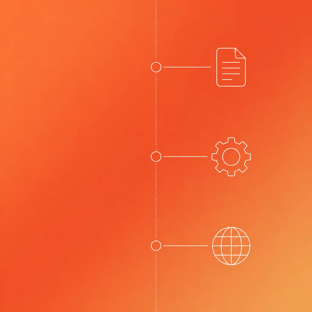 Google Docs to Webflow blog publishing workflow showing documents flowing into published CMS pages